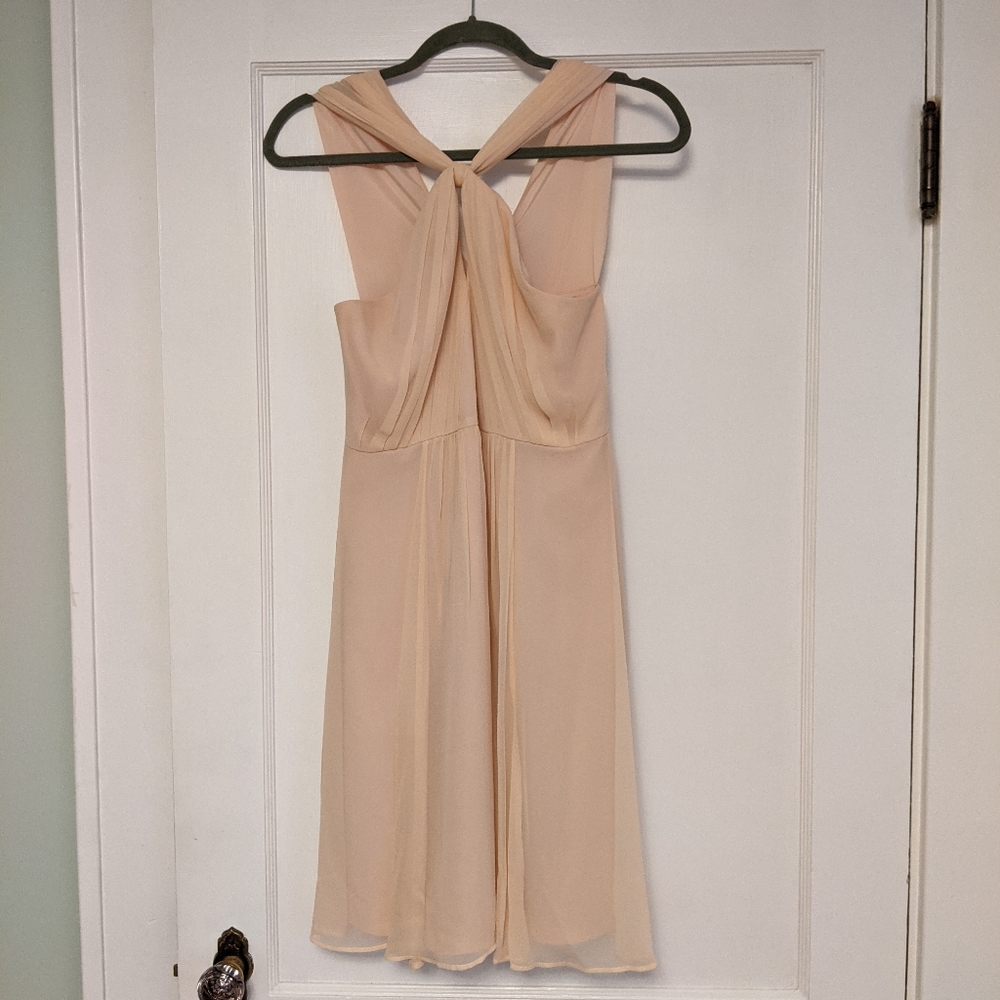 Ann Taylor silk halter dress, excellent used condition, Size 0